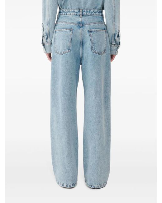 Fabiana Filippi Blue Cotton High-Waisted Jeans