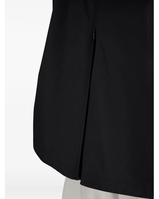 Herno Black Removable Hood Coat