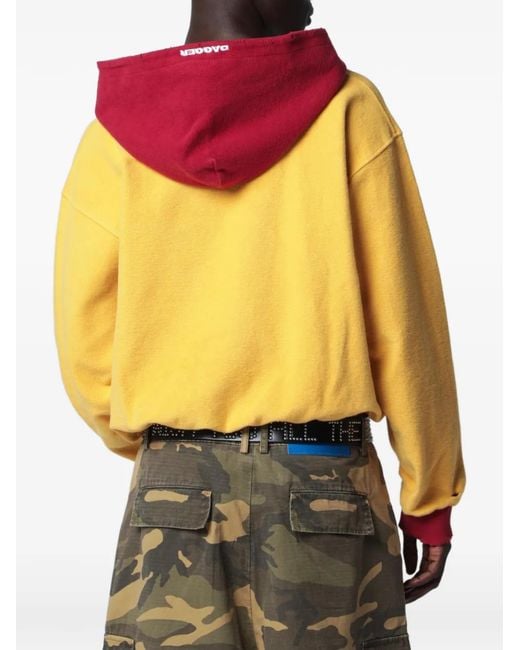 DAGGER Yellow Varsity Blues Hoodie for men