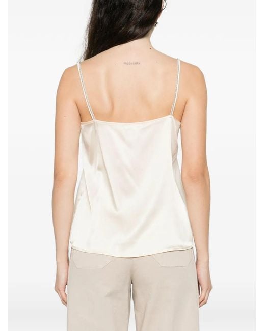 Panicale Natural Embellished Top