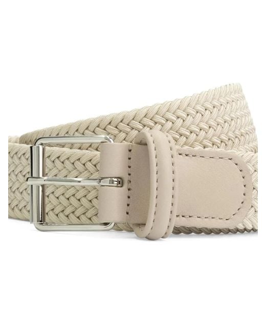 Andersons White Woven Belt for men