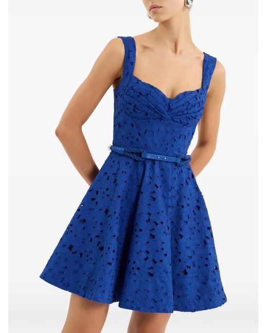 Vestido corto Zafree con cinturón Rebecca Vallance de color Blue