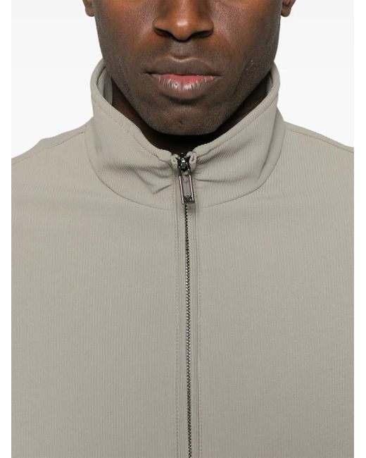 Emporio Armani Geribbeld Jack in het Gray voor heren