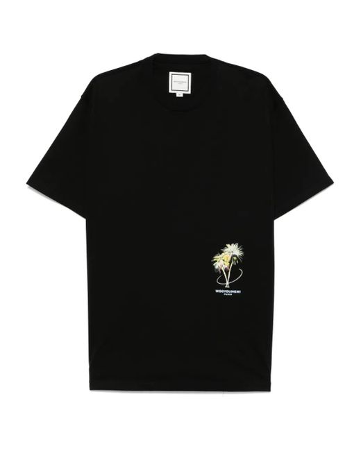 メンズ Wooyoungmi Palm Tree T-shirt Black