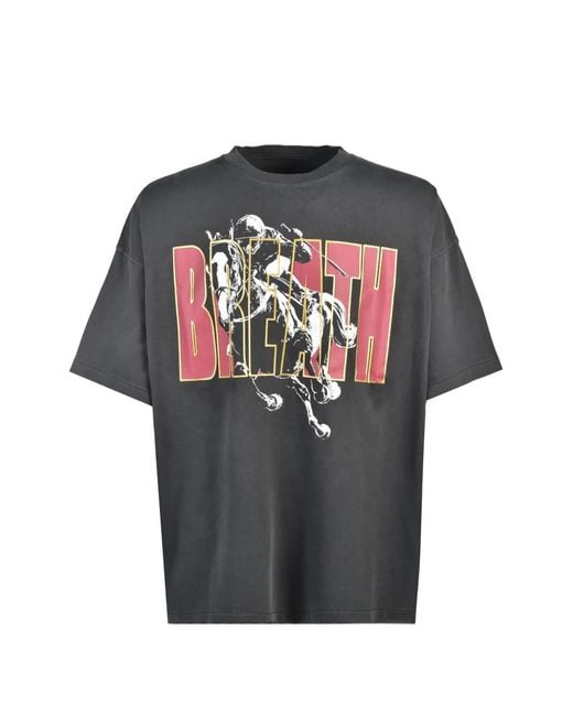 BREATH Gray Horse T-Shirt for men