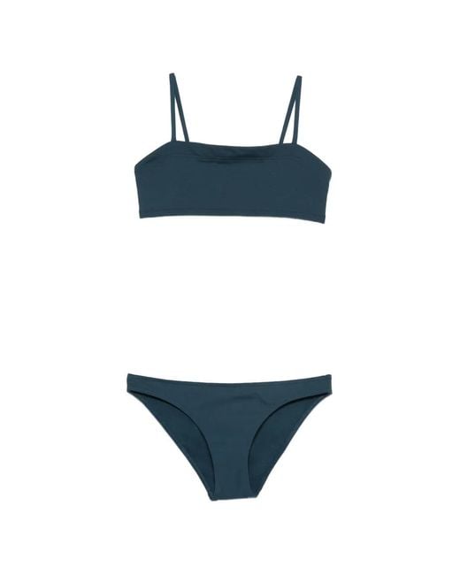 Eres Blue Azur Bikini Top And Fripon Bikini Bottoms