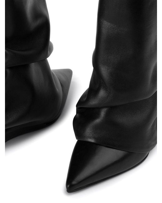 Le Silla Black Andy Layered Slouchy Boots