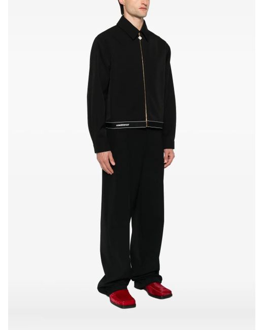 Casablanca Black Zip-Up Jacket for men