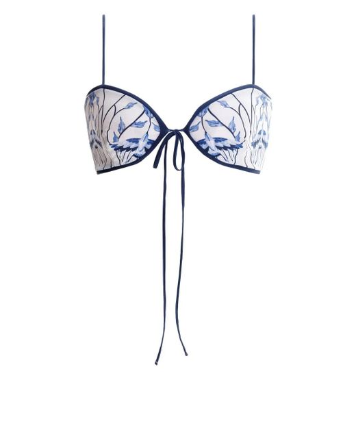 Haut De Bikini Margaret Cometa Agua Bendita en coloris Blue
