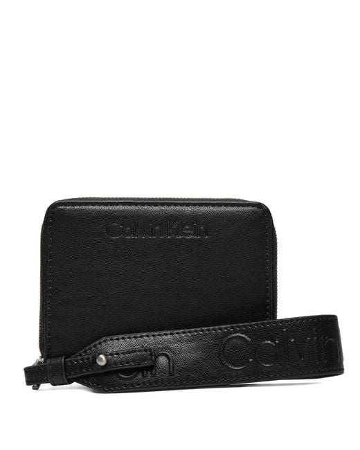 Calvin Klein Black Zip-Around Wallet