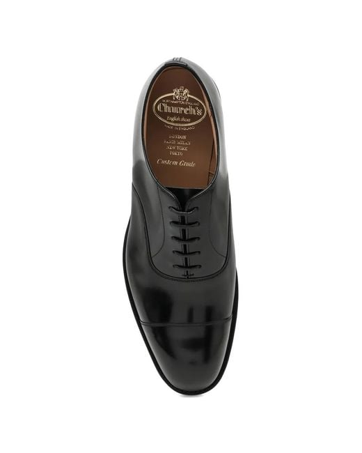 Church's Black Leather Oxford Shoes for men