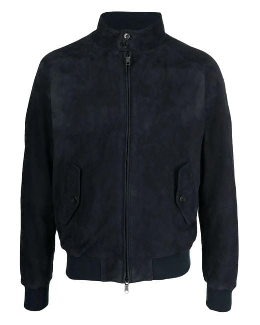 メンズ Baracuta スエード ジャケット Blue