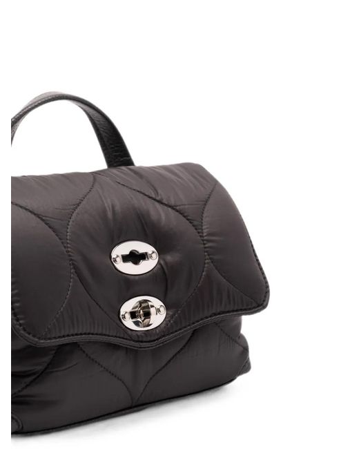 Zanellato Black Baby Postina Quilted Tote Bag