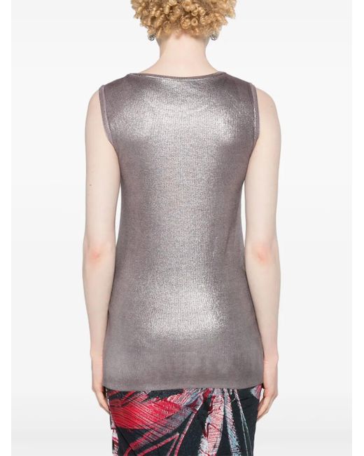 Débardeur À Design Nervuré Avant Toi en coloris Gray