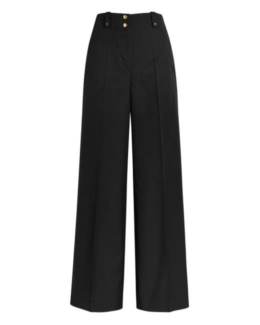 Moncler Black Wide-Leg Trousers