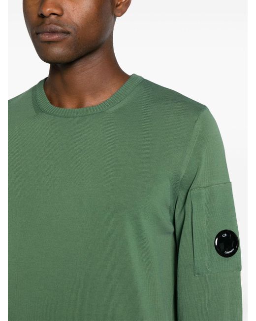 Maglione con applicazione di C P Company in Green da Uomo