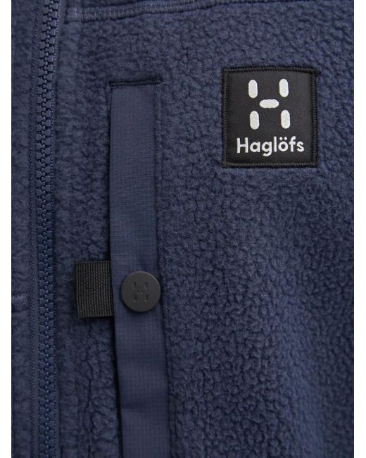 Haglöfs Blue Malung Pile Hooded Zip-Up Jacket for men