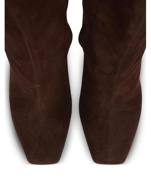Balmain Brown Wedge Ankle Boots