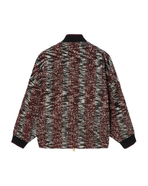 LaDoubleJ Brown Long-Sleeve Bomber Jacket