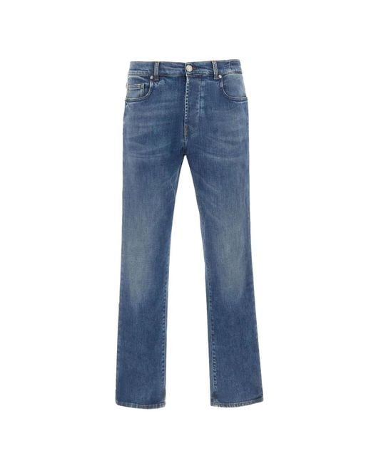 Re-hash Blue Archie Washed-Finish Jeans for men