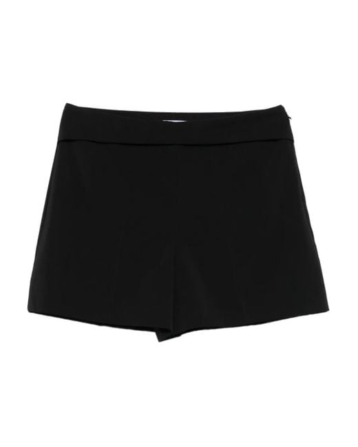 Patrizia Pepe Black Stretch-Design Shorts