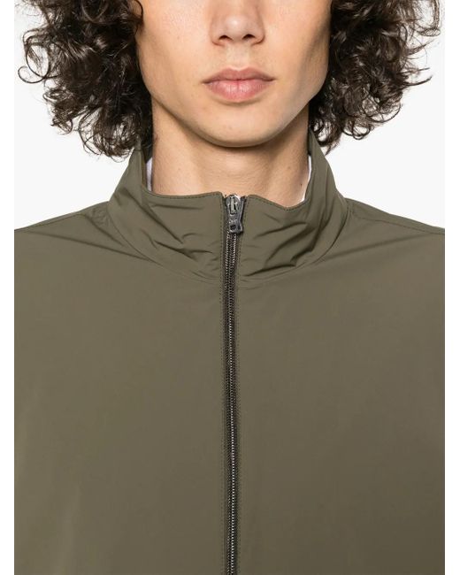 Herno Green Taffeta Bomber Jacket for men