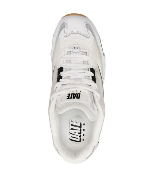 Date Sn'23 Mesh Chunky Sneakers in het White