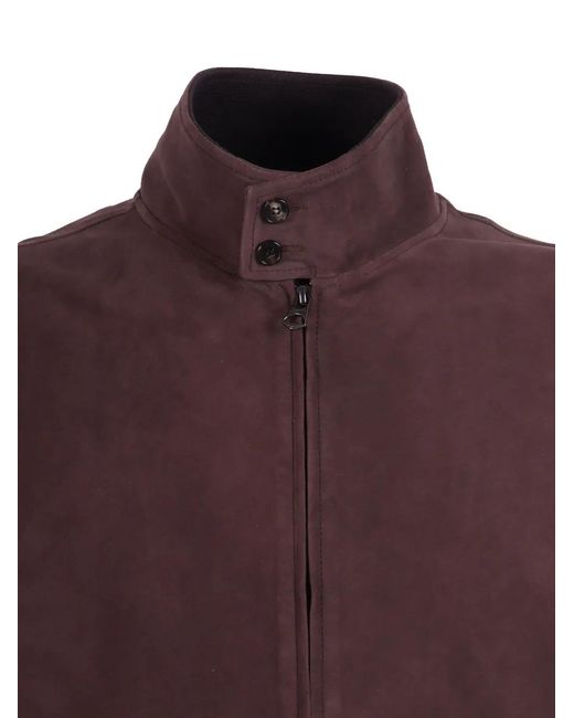 Stewart Purple Jeff Suede Jacket for men