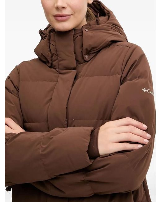 Columbia Brown Amaze Puff Hooded Jacket