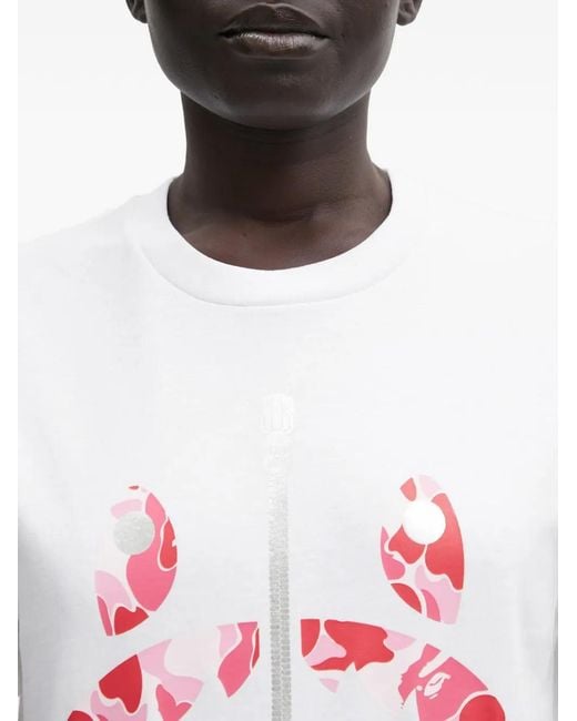 A Bathing Ape White Abc Camo Shark T-Shirt