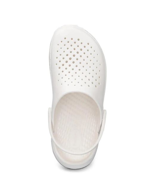 CROCSTM White Inmotion Literide Perforated Slingback Clogs