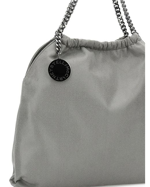 Stella McCartney Gray Falabella Medium Drawstring Bag