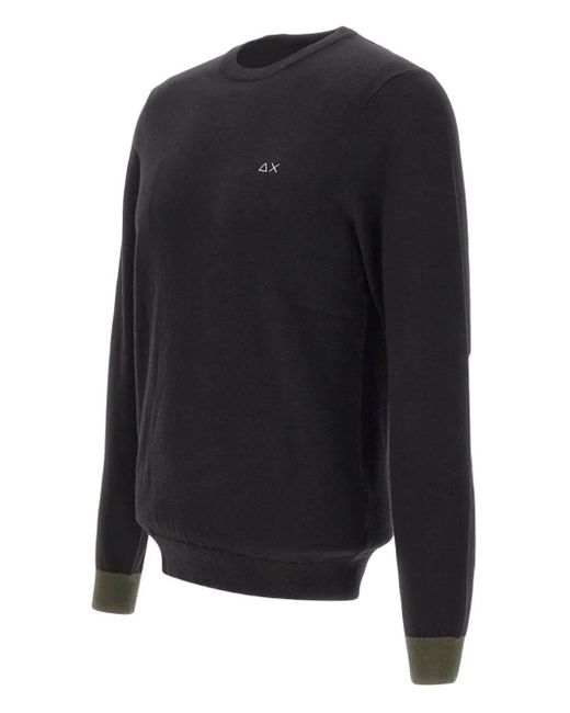 Sun 68 Blue Crew-Neck Sweater for men