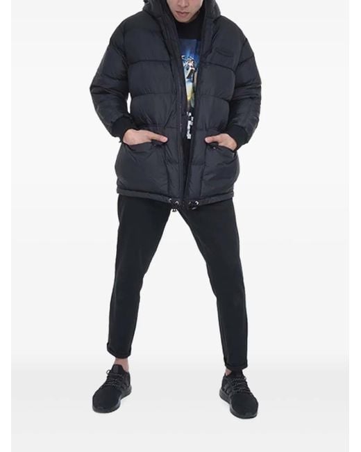 Iceberg Gefütterte Kapuzenjacke mit Logo in Blue für Herren