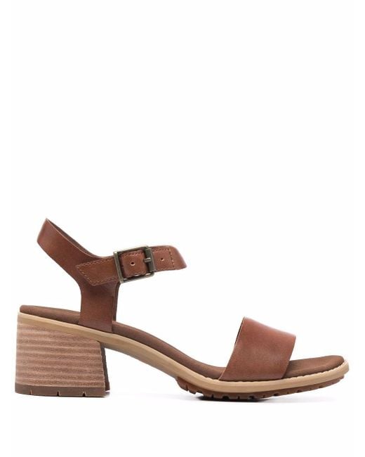Timberland Brown Low-heel Leather Sandals