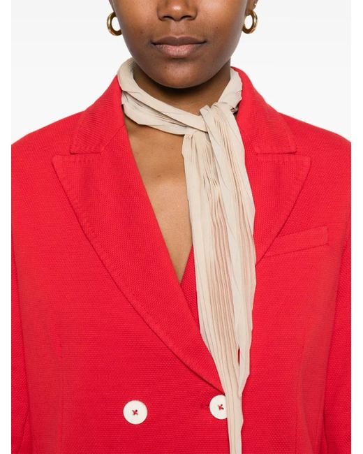 Circolo 1901 Red Double-Breasted Blazer