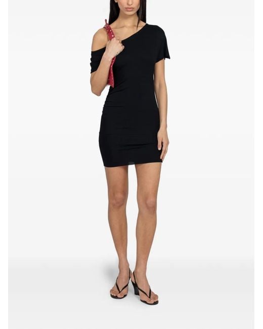 GIMAGUAS Black Daria One-Shoulder Dress