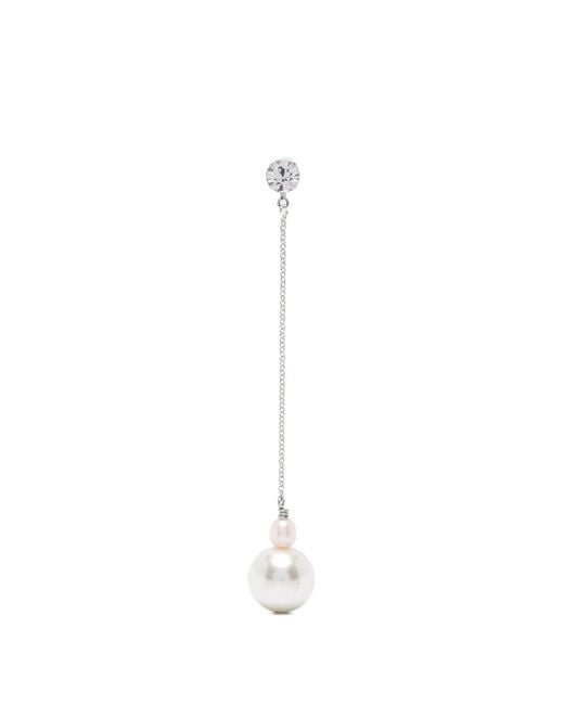 Forte_forte White Drop-Style Earrings