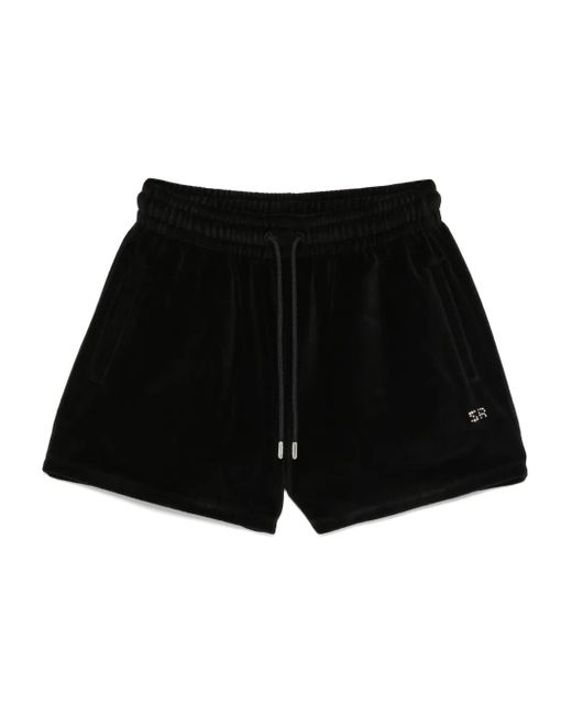 Sonia Rykiel Black Velvet Shorts