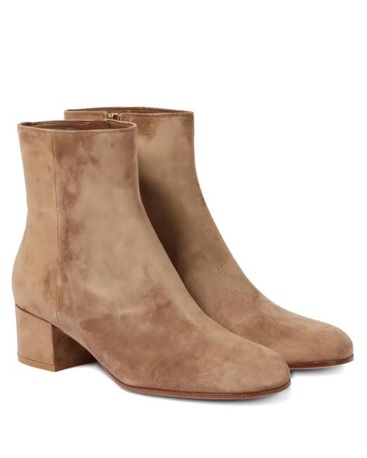 Gianvito Rossi Women's Brown 70Mm Joelle Suede Boots
