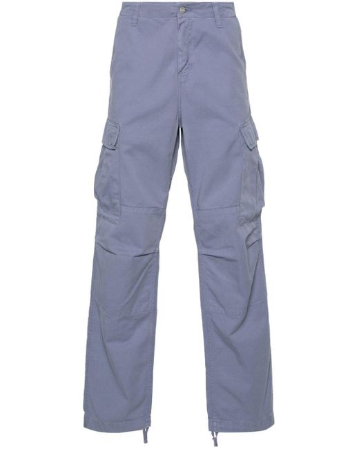 Carhartt Blue Twill-Weave Cargo Pants for men