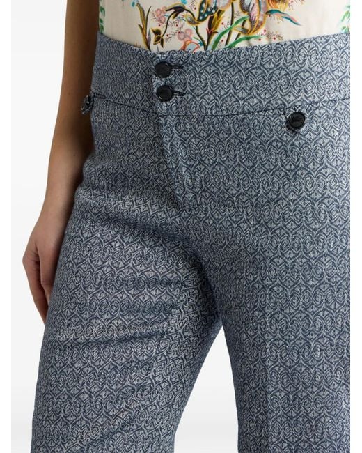 Etro Straight Broek in het Blue