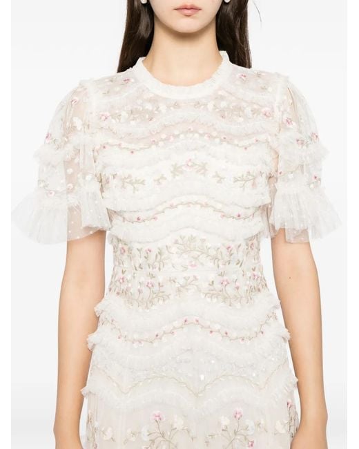 Needle & Thread Natural Marina Gown