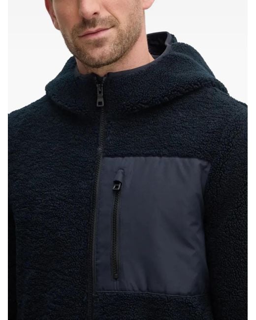 Geox Blue Fleece Hoodie for men