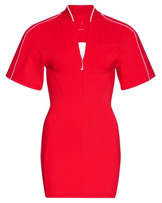 マイクロ丈【JACQUEMUS】彼氏のシャツドレス Jacquemus X Nike T-shirt Dress in Red | Lyst