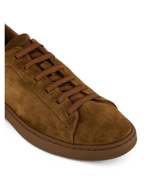 Church's Brown Rochdale Lace-Up Suede Sneakers for men