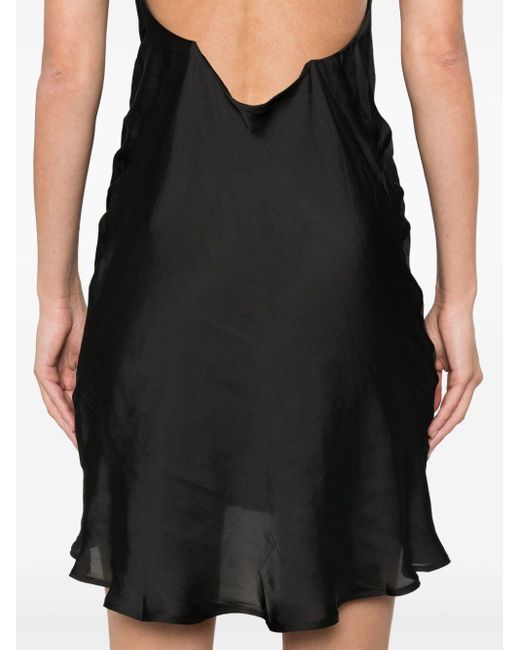 Y. Project Black Camisole-Kleid aus Satin