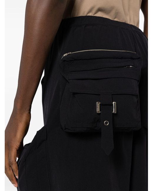 Amir Slama X Mahaslama Cargo-Shorts mit Reißverschlusstaschen in Black für Herren