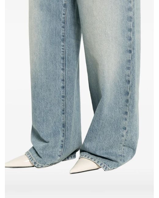 McQueen Blue Wide-Leg Jeans