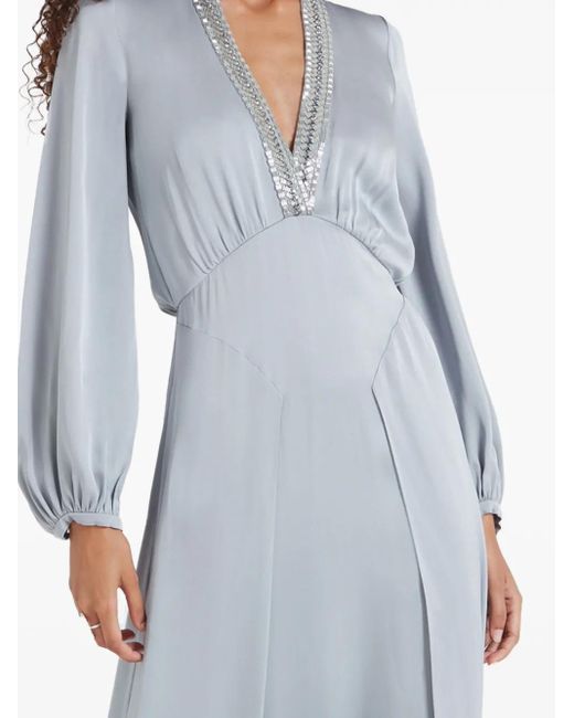 Temperley London Gray Nina Maxi Dress
